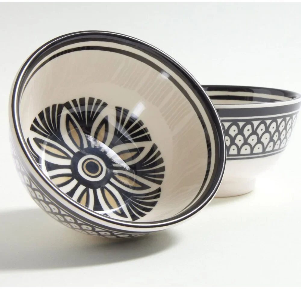 Pottery Barn Marrakesh Outdoor Melamine Cereal Bowls - Set of 4